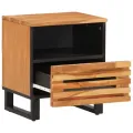 Tables de chevet 2 pcs 40x34x46 cm bois d'acacia massif