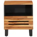 Tables de chevet 2 pcs 40x34x46 cm bois d'acacia massif