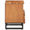 Tables de chevet 2 pcs 40x34x46 cm bois d'acacia massif