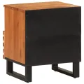 Tables de chevet 2 pcs 40x34x46 cm bois d'acacia massif