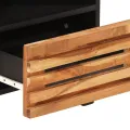 Tables de chevet 2 pcs 40x34x46 cm bois d'acacia massif