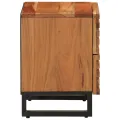 Tables de chevet 2 pcs 40x34x46 cm bois d'acacia massif