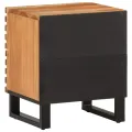 Tables de chevet 2 pcs 40x34x46 cm bois d'acacia massif