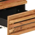 Tables de chevet 2 pcs 40x34x46 cm bois d'acacia massif