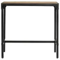 Ensemble de bar 5 pcs bois de manguier brut massif et métal