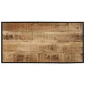Ensemble de bar 5 pcs bois de manguier brut massif et métal