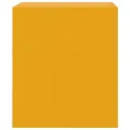 Tables de chevet 2 pcs jaune 34,5x39x44 cm acier