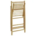 Chaises de bistro pliantes lot de 4 et coussins blanc crème