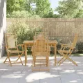 Chaises pliables de jardin lot de 4 53x66x99 cm bambou