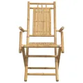 Chaises pliables de jardin lot de 4 53x66x99 cm bambou