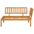 Canapé d'angle palette de jardin bois massif d'acacia