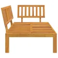 Canapé d'angle palette de jardin bois massif d'acacia