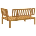 Canapé d'angle palette de jardin bois massif d'acacia