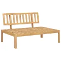 Canapé central palette de jardin bois massif d'acacia
