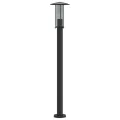 Lampadaires d'extérieur 3 pcs noir 100 cm acier inoxydable