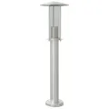 Lampadaire d'extérieur argenté 60 cm acier inoxydable