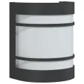 Applique murale d'extérieur noir acier inoxydable