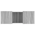 Table basse sonoma gris 100x55x40 cm bois d'ingénierie