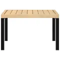 Table basse de jardin noir 65x65x40 cm aluminium