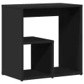 Tables d'appoint 2 pcs noir 50x30x50 cm bois d’ingénierie