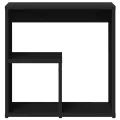 Tables d'appoint 2 pcs noir 50x30x50 cm bois d’ingénierie