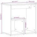 Tables d'appoint 2 pcs noir 50x30x50 cm bois d’ingénierie
