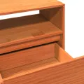 Meuble TV cire marron 140x37x50 cm bois pin massif