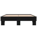 Cadre de lit sans matelas noir 140x200 cm