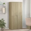 Armoire à chaussures Chêne sonoma 80x39x178cm Bois d'ingénierie