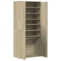 Armoire à chaussures Chêne sonoma 80x39x178cm Bois d'ingénierie