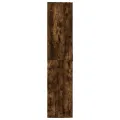 Armoire à chaussures chêne fumé 80x39x178 cm bois d'ingénierie