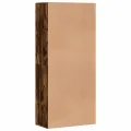 Armoire à chaussures chêne fumé 80x39x178 cm bois d'ingénierie