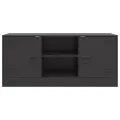 Meuble TV noir 99x39x44 cm acier