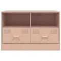 Meubles TV 2 pcs rose 67x39x44 cm acier