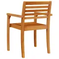 Chaises de jardin lot de 2 59x55x85 cm bois massif d'acacia