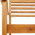 Chaises de jardin lot de 2 59x55x85 cm bois massif d'acacia