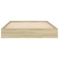 Cadre de lit sans matelas chêne sonoma 100x200 cm