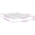 Cadre de lit sans matelas sonoma gris 140x200 cm