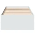 Cadre de lit sans matelas blanc 90x200 cm