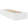Cadre de lit sans matelas blanc 90x200 cm