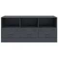 Meuble TV anthracite 99x39x44 cm acier
