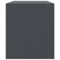 Meuble TV anthracite 99x39x44 cm acier