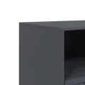 Meuble TV anthracite 99x39x44 cm acier