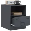 Tables de chevet 2 pcs anthracite 34,5x39x44 cm acier