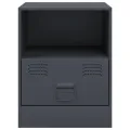 Tables de chevet 2 pcs anthracite 34,5x39x44 cm acier
