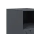 Tables de chevet 2 pcs anthracite 34,5x39x44 cm acier