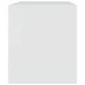 Meuble TV blanc 67x39x44 cm acier