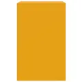 Tables de chevet 2 pcs jaune moutarde 34,5x39x62 cm acier
