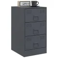 Tables de chevet 2 pcs anthracite 34,5x39x62 cm acier