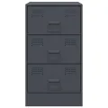Tables de chevet 2 pcs anthracite 34,5x39x62 cm acier